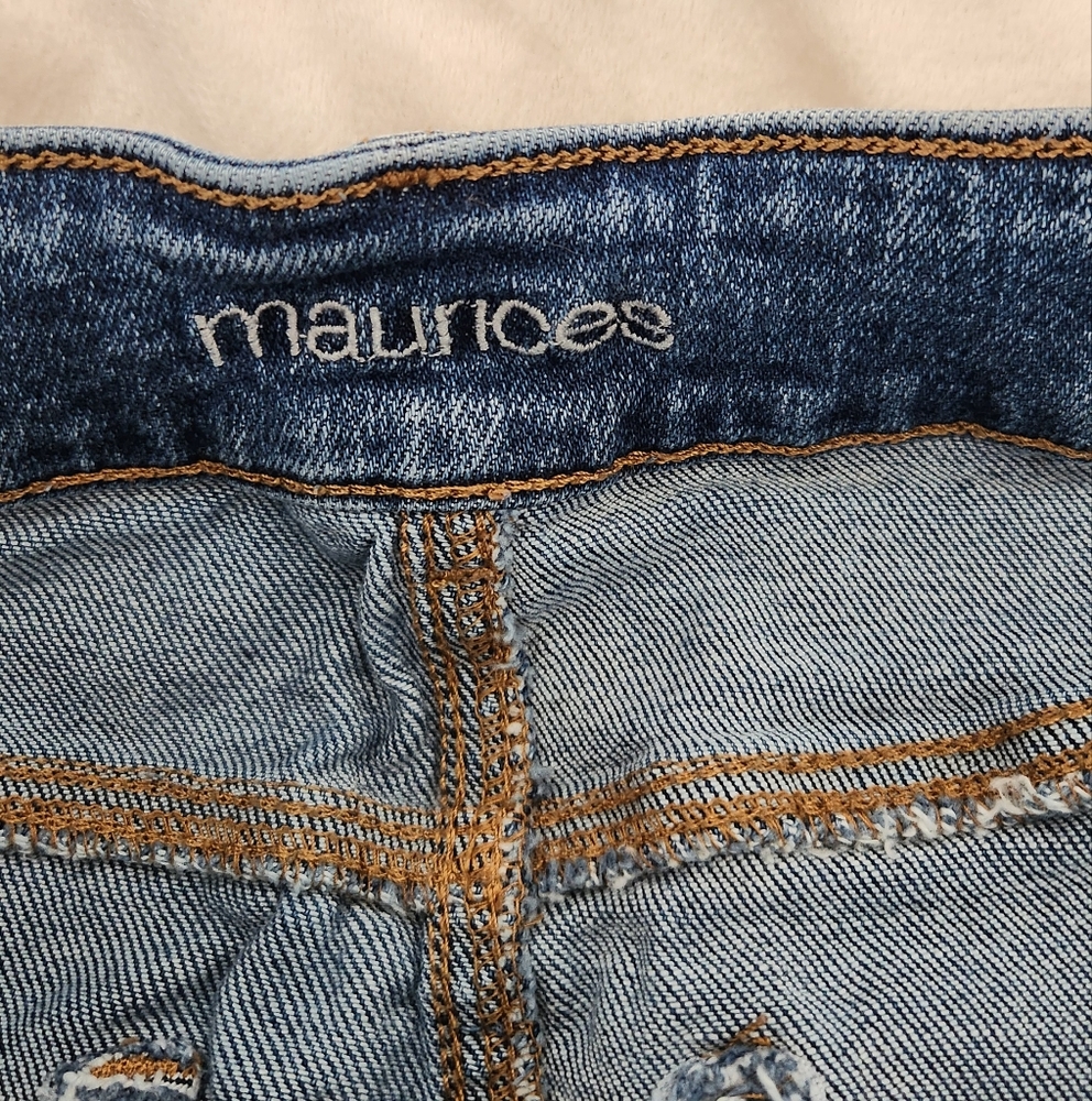 High Rise Denim Mini Skirt - Picture 4 of 5